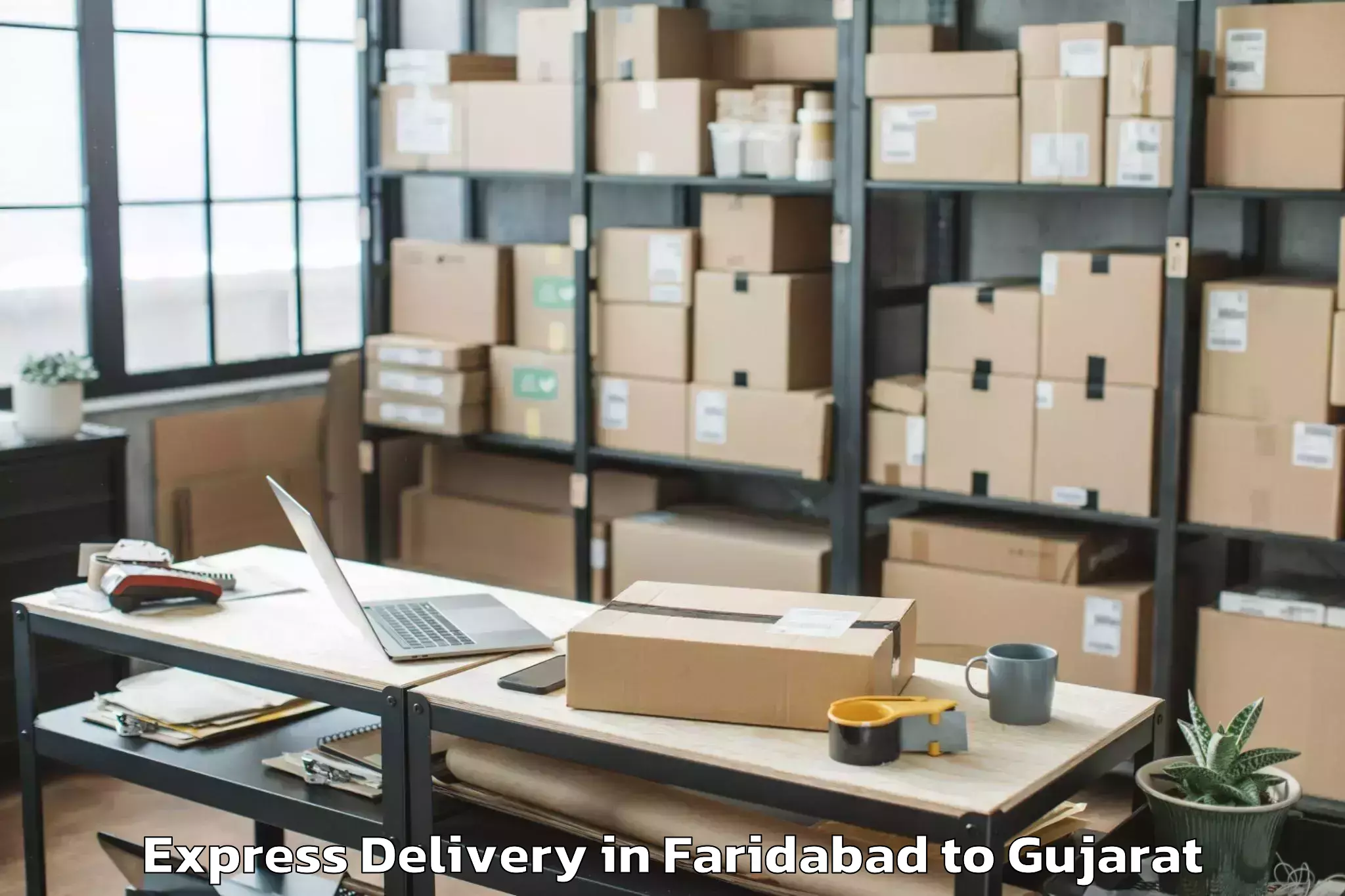 Affordable Faridabad to Udhana Express Delivery